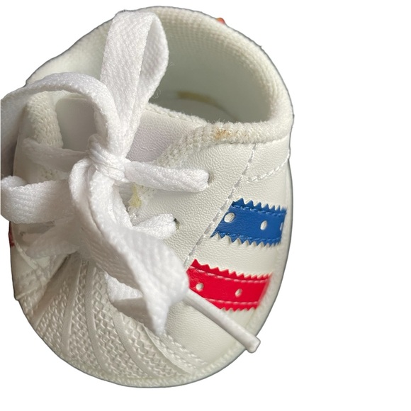 Build A Bear Bundle: BAB Brown Bear, Plush Blue Carrier, BAB shoes & BAB hat - Picture 12 of 16